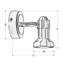 Lampa ścienna kinkiet 1X50W GU10 nikiel+chrom ARKON 91-59574