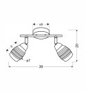 Lampa ścienna listwa 2X10W E14 LED chrom MILTON 92-41265