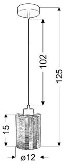 Marcepan # # zwis 12 1x60W E27 chrom