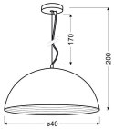 NOWOCZESNA LAMPA WISZĄCA SREBRNA CANDELLUX DORADA 31-26378 E27 CHROM