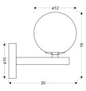 Kinkiet czarny lampa ścienna Kama 21-01221