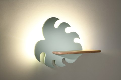 Kinkiet półeczka lampa LED zielony liść Monstera 21-00941