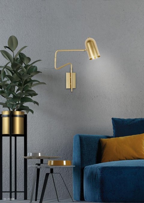 Kinkiet złoty lampa ścienna regulowana Hosti 21-75468