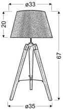 LAMPA STOŁOWA LUGANO 41-31136 E27 BEŻOWY CANDELLUX