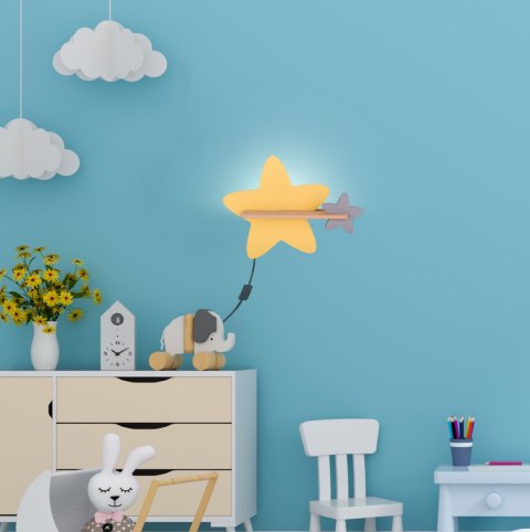 Lampa kinkiet półeczka 5W IQ Kids z przewodem z wł. i wtyczką Star Candellux 21-75734