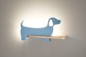 Lampa kinkiet półeczka LED niebieski piesek Dog 21-02976