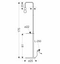 Lampa podłogowa czarno-zielona półka Viper 51-00040