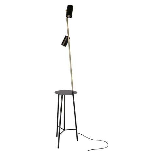 Lampa podłogowa czarno-złota 164cm Perret 52-00019