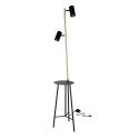 Lampa podłogowa czarno-złota 164cm Perret 52-00019