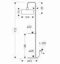 Lampa podłogowa czarno-złota Impact 51-00026