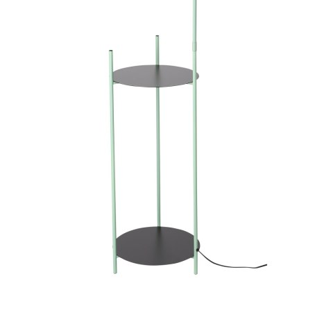 Lampa podłogowa półka czarno-zielona Walk 51-00033