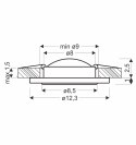 Oprawa stropowa srebrna 2x5W LED 4000K SSP-27 2203157