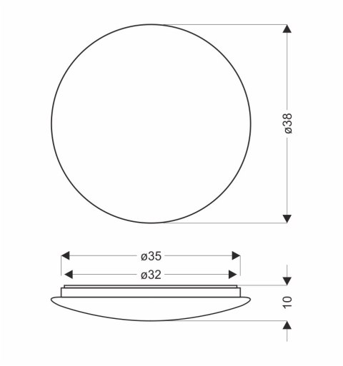 Plafon biały LED 38cm 4000K gwiezdne niebo Magnus 13-75178