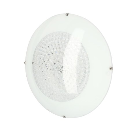 Plafon biały LED z kryształkami Pristina 14-73150