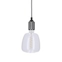 Zawiesie metalowe chrom/czarne lampa wisząca E27 31-05472