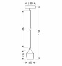 Zawiesie metalowe złote lampa wisząca oprawa E27 31-05519