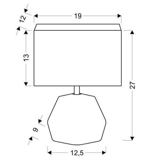 ANIMI LAMPA GABINETOWA 1X40W E14 JASNY SZARY