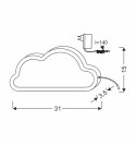 Cloud lampa stołowa 11W LED 3000K iq kids niebieski