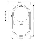 Cordel kinkiet 1X28W G9 czarny 21-10179