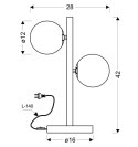 LAMPA STOŁOWA GABINETOWA CANDELLUX KAMA 42-73433 MOSIĄDZ