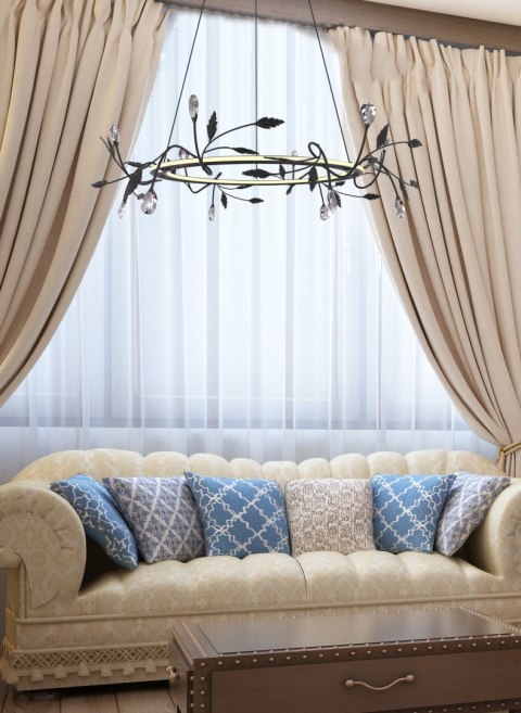 LAMPA SUFITOWA WISZĄCA CANDELLUX APETI GIAROS LED CZARNY 4000K