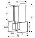 LAMPA SUFITOWA WISZĄCA CANDELLUX APETI KEOS LED BIAŁY 4000K