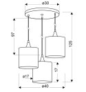 LAMPA SUFITOWA WISZĄCA CANDELLUX LONG 33-73969 CZARNY