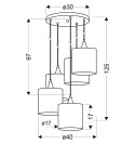 LAMPA SUFITOWA WISZĄCA CANDELLUX LONG 35-73976 CZARNY