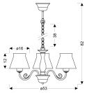 LAMPA SUFITOWA WISZĄCA CANDELLUX ZEFIR 33-73792 BIAŁY