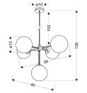 LAMPA WISZĄCA CANDELLUX MATI 35-73778 MOSIĄDZ