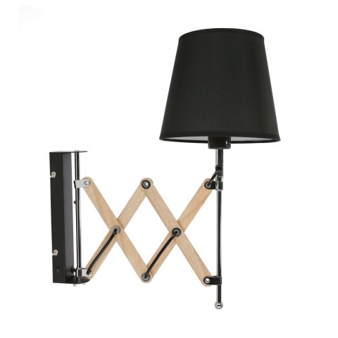 Lampa Kinkiet Mito chrom 1X40W E27 abażur czarny