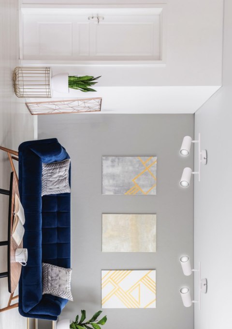 Lampa biała ścienna/sufitowa spot 2x15W Colly 92-01610