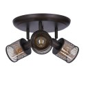 Lampa sufitowa plafon kawowe złoto bursztyn 3x40W Canabera Candellux 98-83098