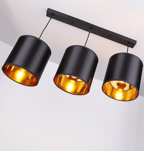 Lampa wisząca czarna 3xE27 Candida 33-00736