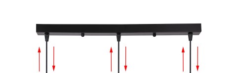 Lampa wisząca czarna 3xE27 Candida 33-00736