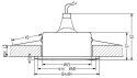 OPRAWA STROPOWA CANDELLUX 2258942 SH-13 IP65 MR16
