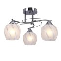 Prego lampa sufitowa chromowy E27 klosz bezbarwny 33-09456