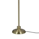 Prima gold lampa podłogowa złoty satynowy 1x60W E27 abażur czarny