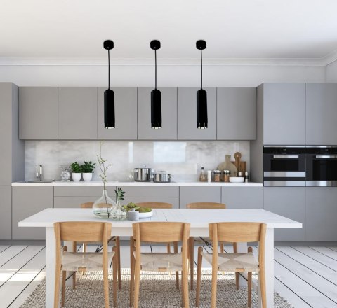 TUBA WISZĄCA CZARNA SZEŚCIOBOK CANDELLUX 31-77691