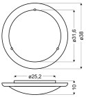 1030 plaf 40 drewno standard 2x60W E27 dąb