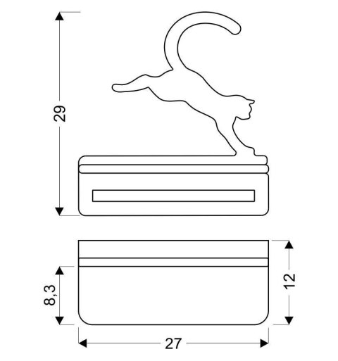 Cat lampa kinkiet 5W LED 4000K iq kids skaczący czarny