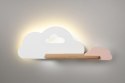 Cloud lampa kinkiet 5W LED 4000K iq kids biały+różowy