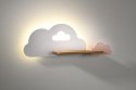 Cloud lampa kinkiet 5W LED 4000K iq kids biały+różowy