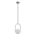 Cordel lampa wisząca chromowy 1x20W G9 klosz biały