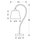 LAMPA STOŁOWA GABINETOWA CANDELLUX LUK 41-70760 E14 CHROM