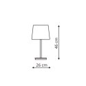 Lampa stołowa Marbella 1xE27 czarna LP-332/1T BK