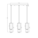 Lampa wisząca Manacor 3xGU10 biała LP-232/3L WH