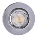 SS-23 CH/TR+BL GU10 50W+led smd 230V niebieski 2,1W chrom opr. strop. stała okr