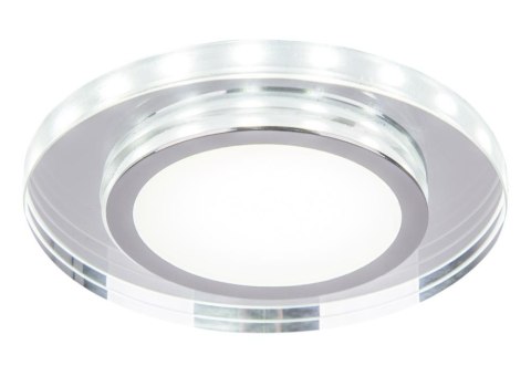 SSP-26 CH/TR+WH 10W LED 230V ring LED biały opr. strop. stała okrągła szkło tra