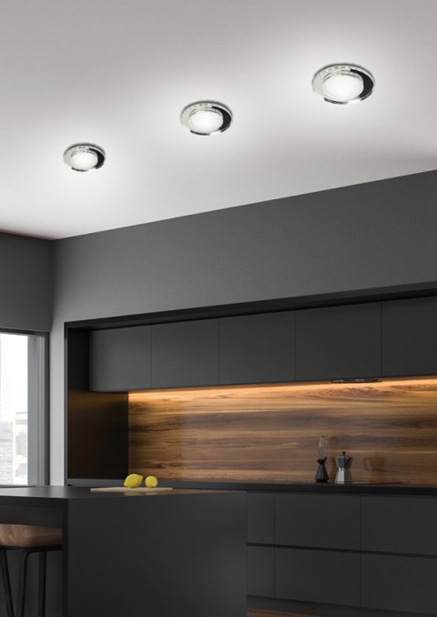 SSP-26 CH/TR+WH 10W LED 230V ring LED biały opr. strop. stała okrągła szkło tra